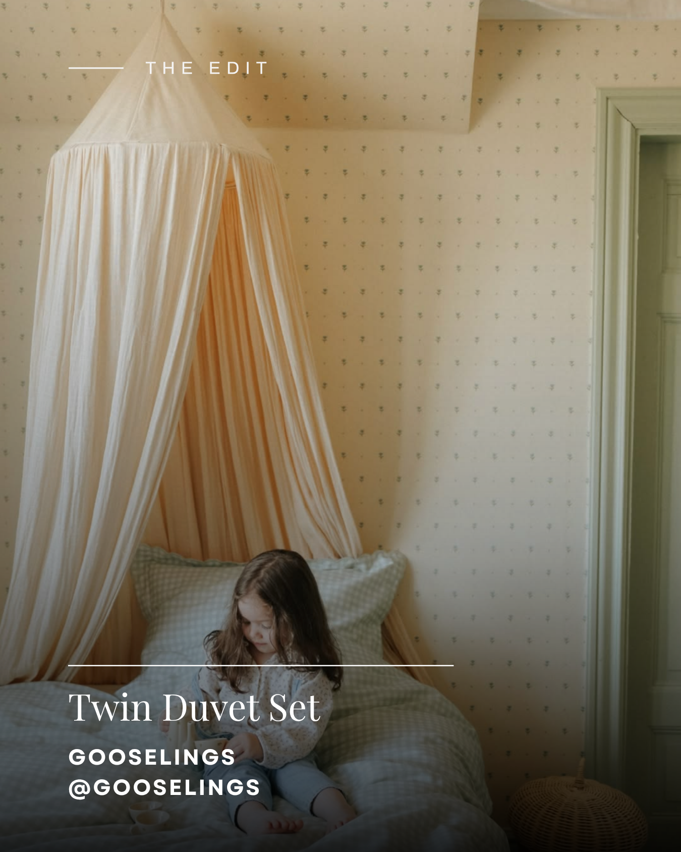 Personalized Gooselings Twin Duvet Set 
