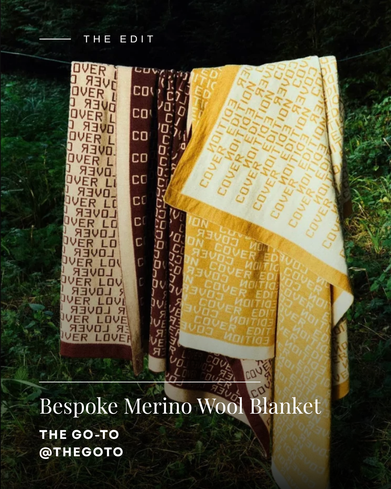 The Go-To Bespoke Merino Wool Blanket
