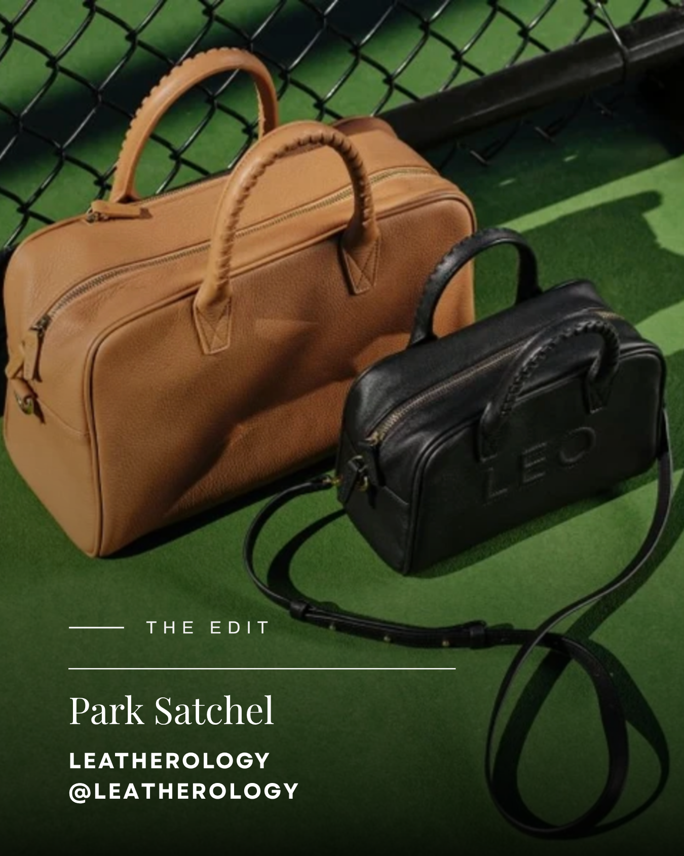 Leatherology Monogrammed Park Satchel