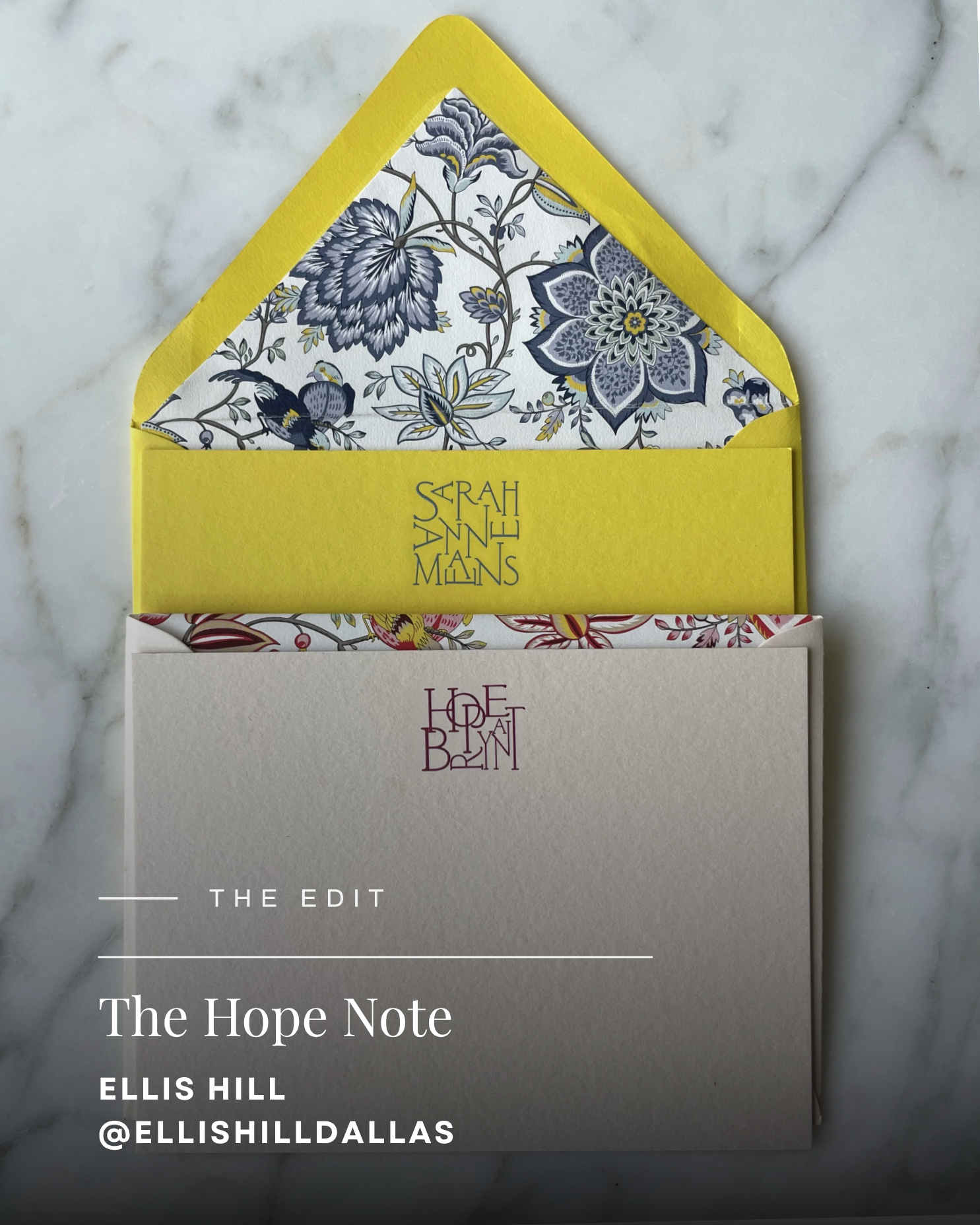 Ellis Hill Stationery- Dallas, TX