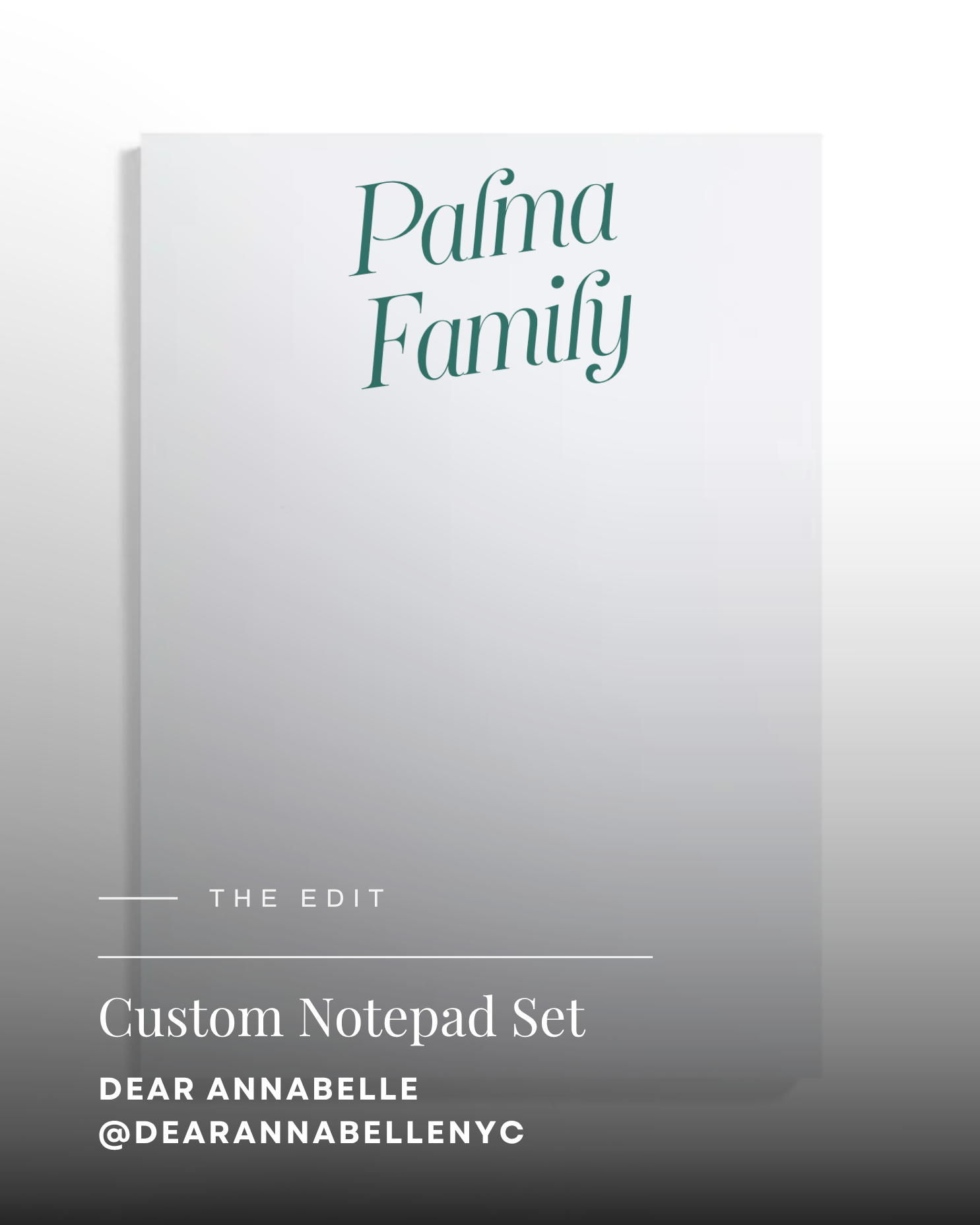 Custom Notepad Set from Dear Annabelle
